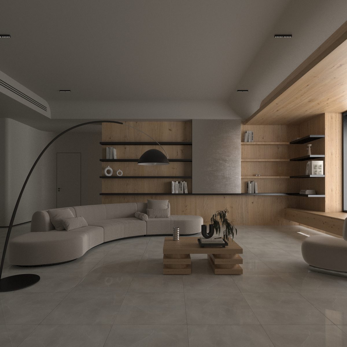 ⁦آفرودیت سرامیک پرسلان 60*60 براق و مات کرم و خاکستری کارخانه آپادانا سرام برند پیکادل سرام⁩ - الصورة ⁦4⁩
