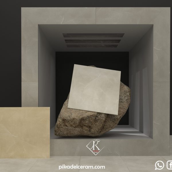 آفرودیت سرامیک پرسلان 60*60 براق و مات کرم و خاکستری کارخانه آپادانا سرام برند پیکادل سرام