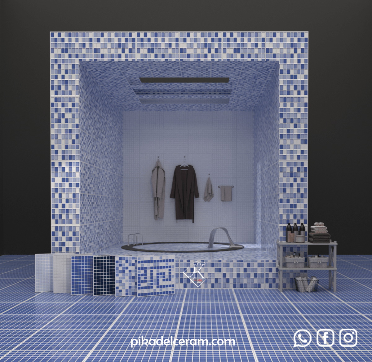 سرامیک پرسلان 30*30 استخری