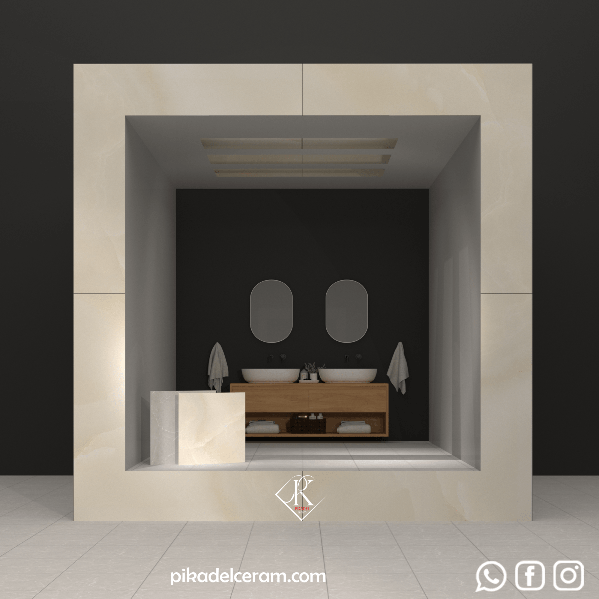 سرامیک پرسلان خاکستری و کرم 30*30 مات