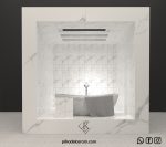 مدوسان سرامیک پرسلان دیواری براق سفید 30*60 کارخانه آپادانا سرام برند پیکادل سرام