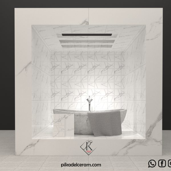 مدوسان سرامیک پرسلان دیواری براق سفید 30*60 کارخانه آپادانا سرام برند پیکادل سرام