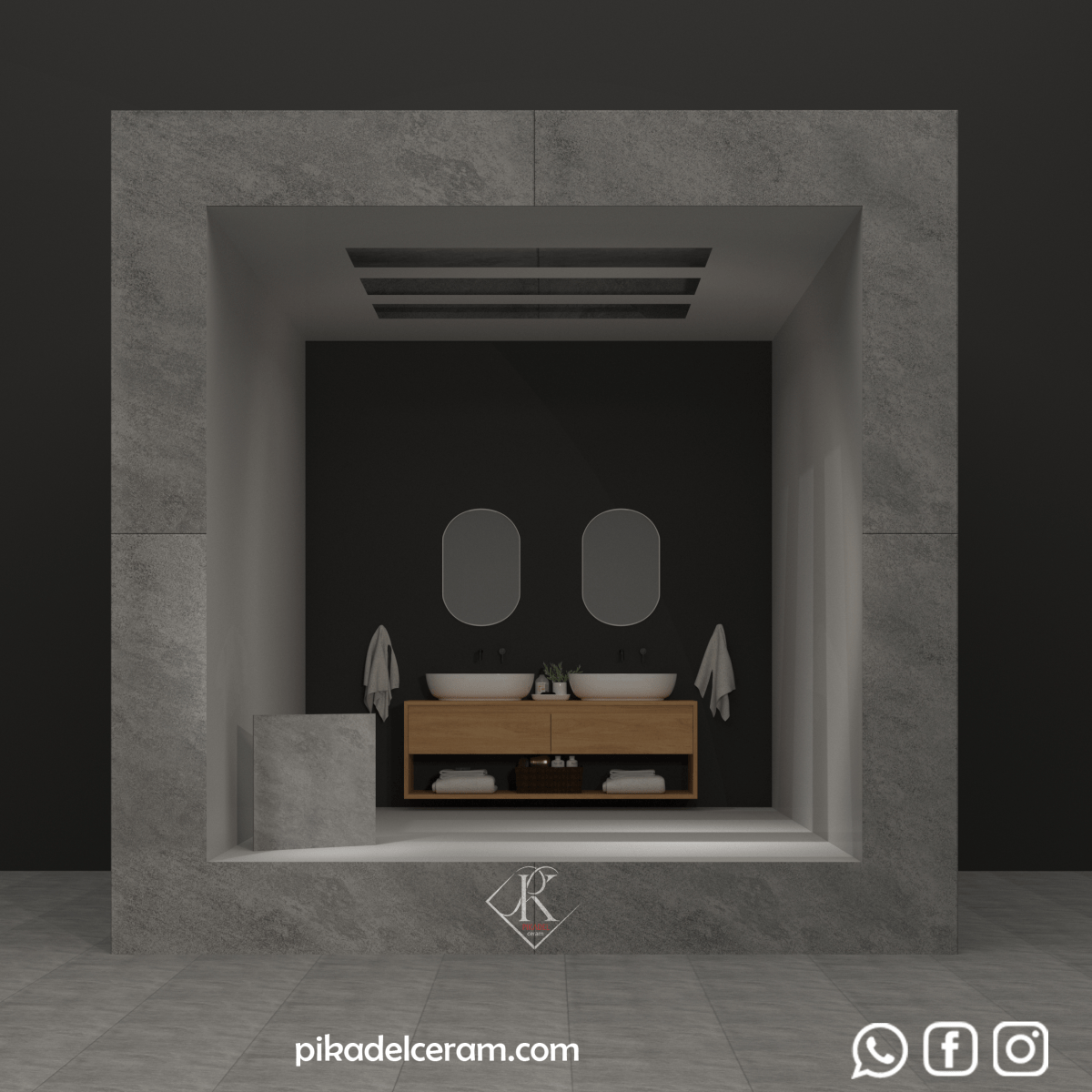 سرامیک پرسلان 30*30 خاکستری مات