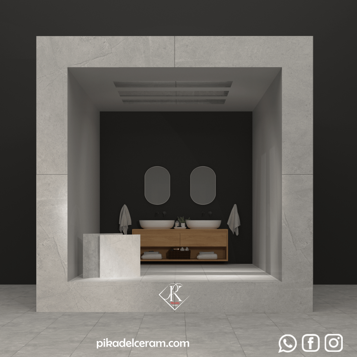 سرامیک پرسلان 30*30 خاکستری تیره و روشن