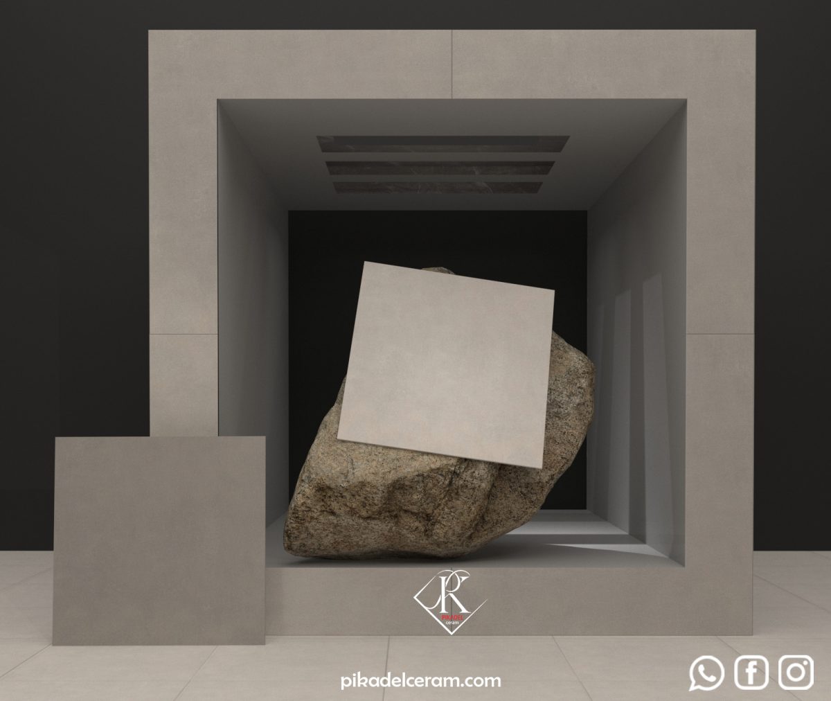 شدو سرامیک پرسلان خاکستری روشن و تیره 60*60 مات کارخانه آپادانا سرام برند پیکادل سرام