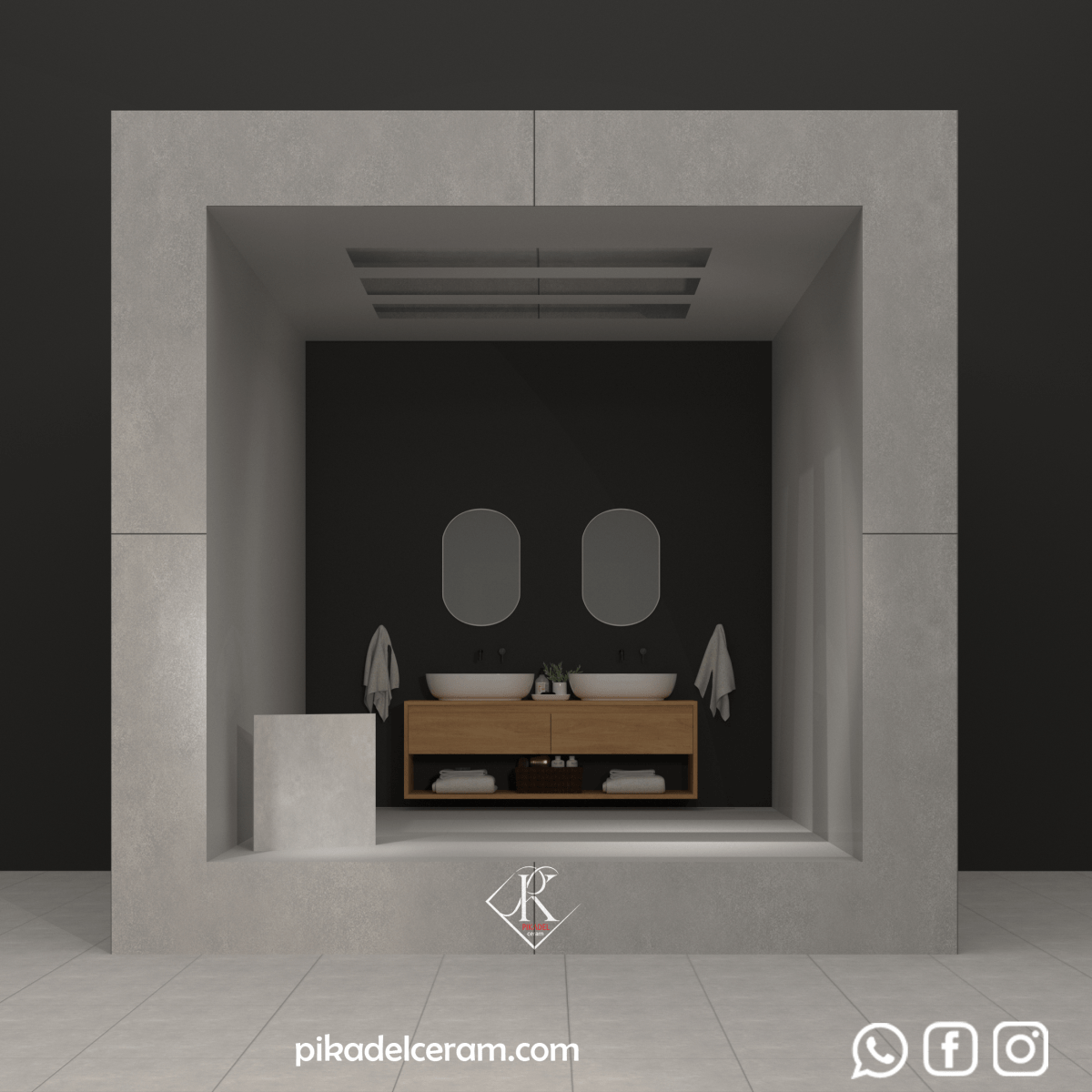 سرامیک پرسلان 30*30 مات خاکستری