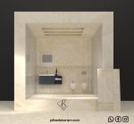 دیموس کاشی دیواری کرم براق 30*90 کارخانه آپادانا سرام برند پیکادل سرام