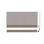سیگاری و فیتیله 30*60 پانچ برای پخت سوم کارخانه آپاداناسرام آپادانا سرام خط اطلس و بیگ سایز طرح راینا 4 سانتی