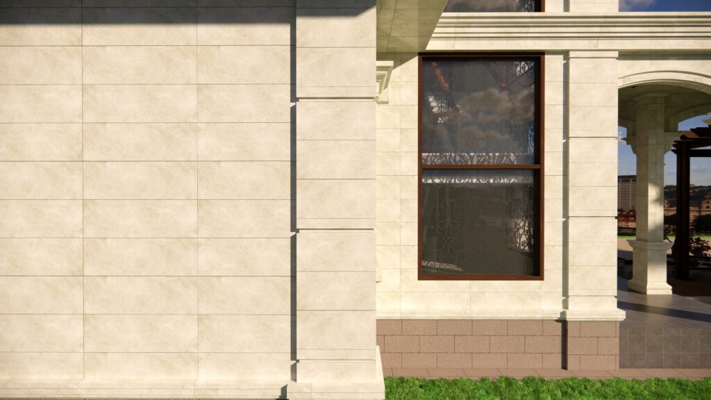 نمای ساختمان با سرامیک 