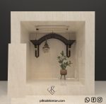 تراویتا پرسلان نما 120*40 استخوانی براق کارخانه آپادانا سرام برند پیکادل سرام