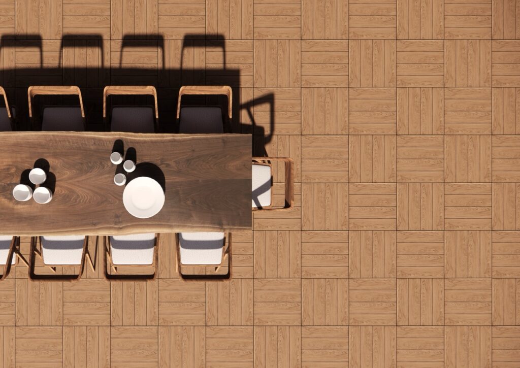 ووداستون ۴۵ در ۴۵ قهوه ای روشن مات چیدمان