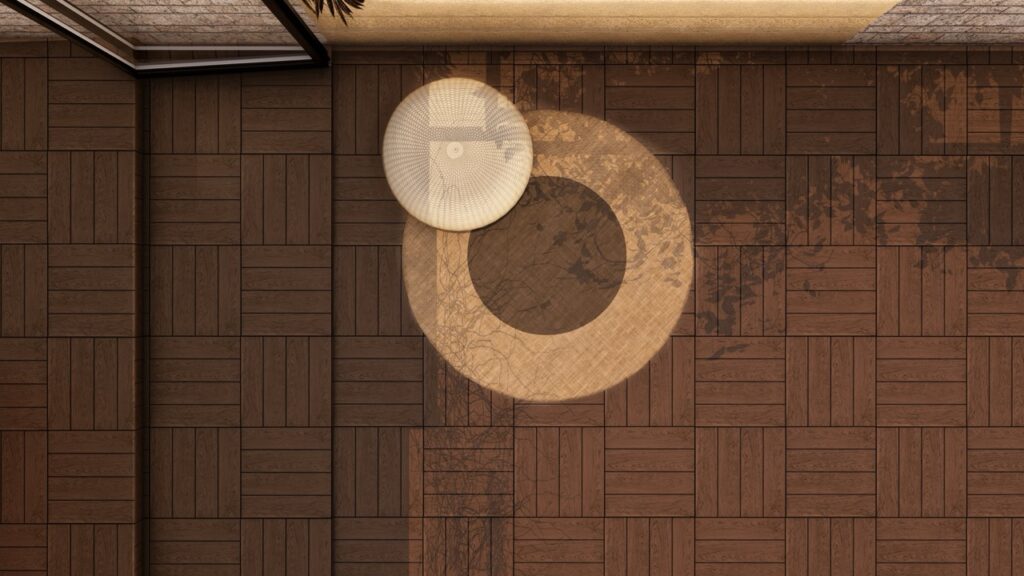 سرامیک طرح چوب ووداستون ۴۵ در ۴۵ قهوه ای تیره مات