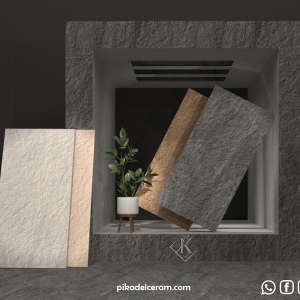کارملو سرامیک پانچ خاکستری و کرم مات 60*120 کارخانه آپادانا سرام برند پیکادل سرام