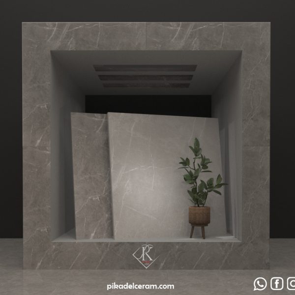 دراکو سرامیک پرسلان خاکستری تیره و روشن 80*80 براق کارخانه آپادانا سرام برند پیکادل سرام