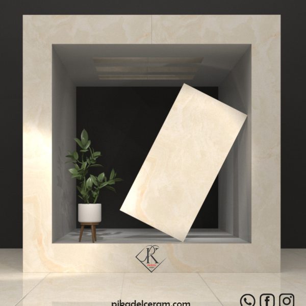 ایکاروس سرامیک کرم براق 60*120 کارخانه آپادانا سرام برند پیکادل سرام