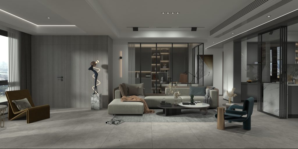 ماگو سرامیک خاکستری روشن و تیره مات 60*120 کارخانه آپادانا سرام برند پیکادل سرام