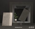 ماگو سرامیک خاکستری روشن و تیره مات 60*120 کارخانه آپادانا سرام برند پیکادل سرام