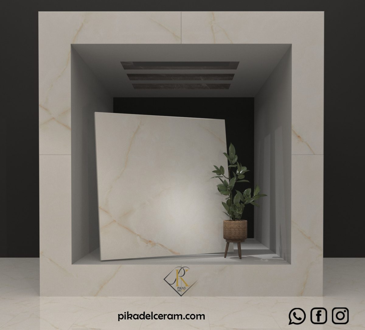 مرلوت سرامیک پرسلان نانوپولیش کرم 80*80 کاشی حافظ برند پیکادلوکس
