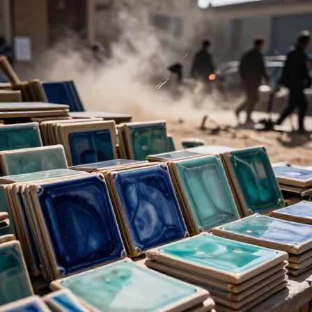 تأمین کاشی و سرامیک در جنگ 